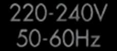 220-240V 50-60Hz